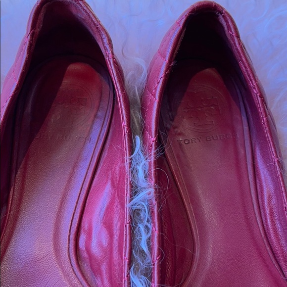 Vintage Tory Burch Quinn Quilted Logo Flats Shoes Sz 5 - Picture 4 of 4